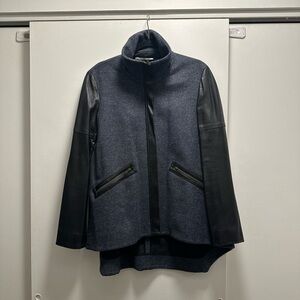 10 Crosby Derek Lam Black and Gray Wool Jacket